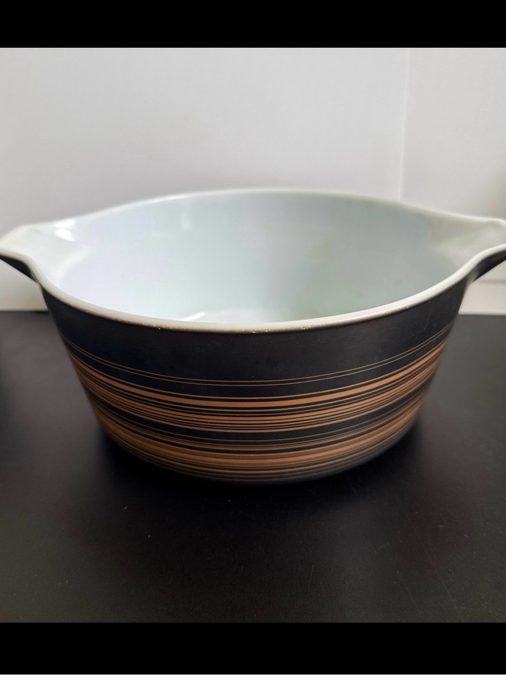 Vintage Pyrex Terra 475-B 2.5 Qt Casserole Dish